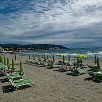 Strand von Diano Marina nach Cervo