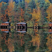 Bootshäuser am Rußweiher
