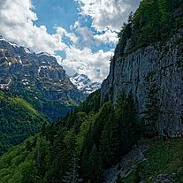 beim runterfahren mit der Seilbahn