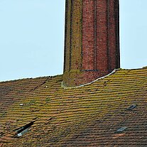 Kamin und Dach