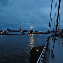 im Hafen von West Terschelling