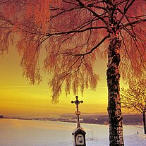 Marterl bei Pichlberg im Winter