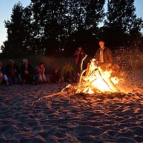 Lagerfeuer am Strand