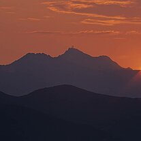 Sonnenuntergang - Berggipfel
