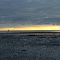 Abendstimmung am Deich