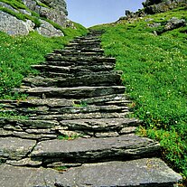 1000 Jahre alte Steintreppe