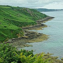 Küste der Normandie bei Landemer