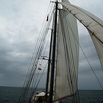 mit kräftigem Wind gehts weiter