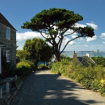 Weg durch das Village