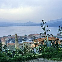 Hafen von Portoferraio von oben