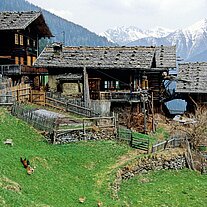 Pilsenhöfe mit Bergen