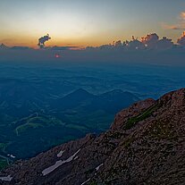 Sonnenuntergang Berglandschaft