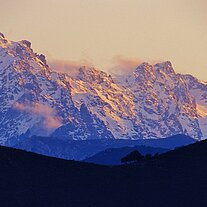 ferne Berggipfel im Abendlicht Monte Cinto