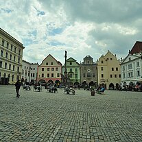 Marktplatz von böhmisch Krummau