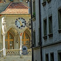 Blick Kreuzgasse, Rathaus