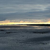 Abendstimmung am Deich