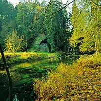 Fluss Kamnitz vor der Grundmühle