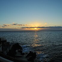 Sonnenaufgang am Hotel