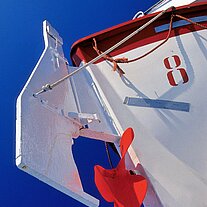 Schraube am Rettungsboot