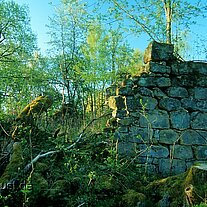 Mauern der Kirche von Pappenberg
