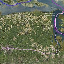 Karte Lauwersmeer Zoutkamp Dokkum Burdaard